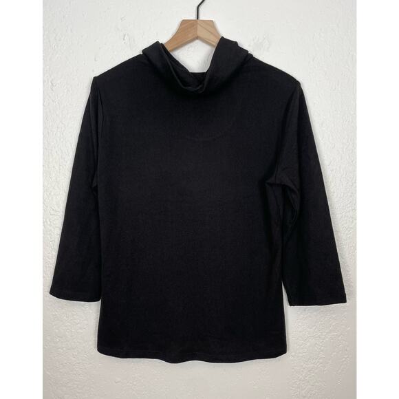 ModCloth Black Cowl Neck 3/4 Sleeve Pullover Sweater NWT (XL) - Picture 2 of 4